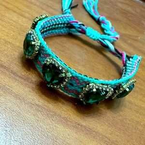 Emerald Green Heart Bracelet